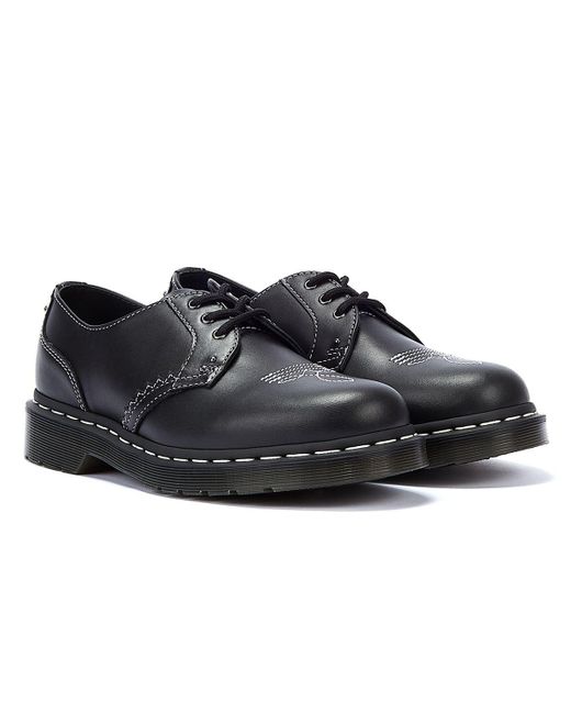 Dr. Martens Black 1461 Gothic Americana Lace-up Shoes