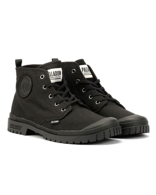 Palladium Black Sp20 Hi Cvs Canvas Boots