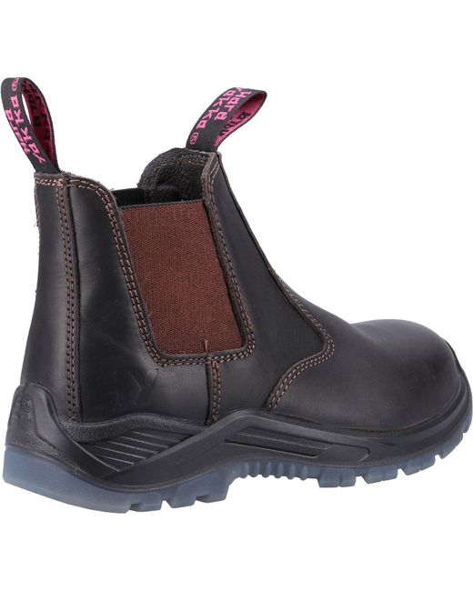 Hard Yakka Brown Banjo Leather Safety Boots