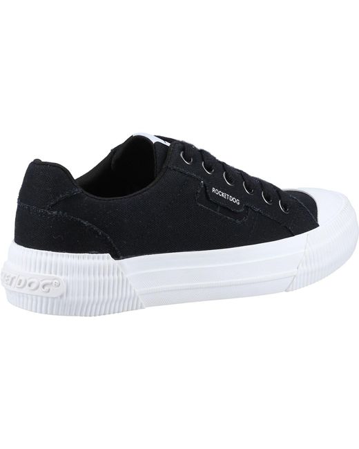 Rocket Dog Black Cheery 12A Canvas Cotton Trainers