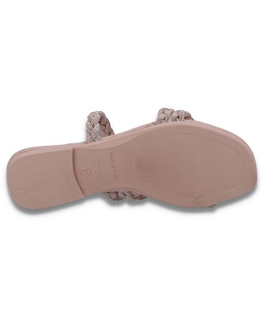 Dune Pink Lassa Synthetic Women's Nude Sandals