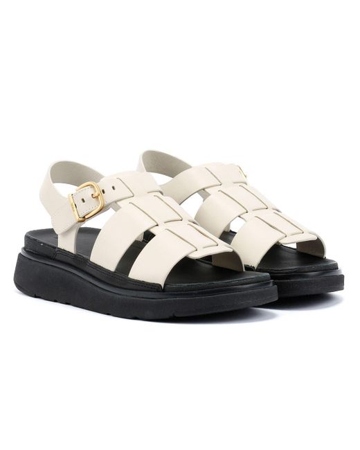 Fitflop Gen-Ff Fisherman Sandalen Van Leer in het Natural