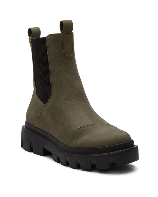 TOMS Black Rowan Leather Boots