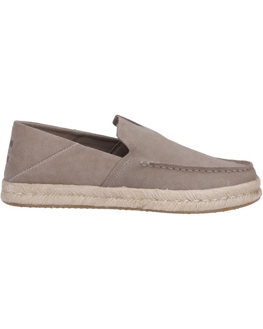 TOMS Gray Alonso 100% Cow Dune Espadrilles for men