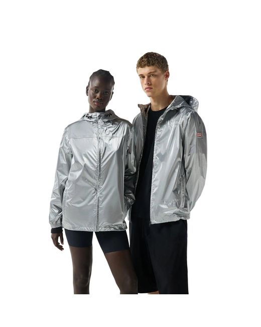 Hunter Gray Packable Adults Rain Jacket
