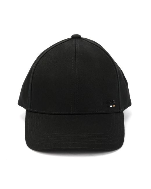 Zed Stripe Cappelli Neri di Boss in Black da Uomo