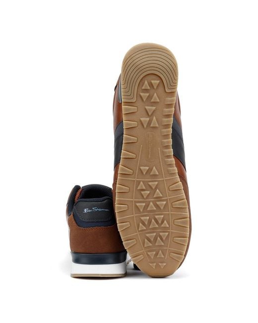 Ben Sherman Brown Owen Retro Tan/ Sneakers for men