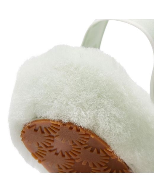UGG Rubber UGG Fluff Yeah Womens Mint Green Slippers Lyst