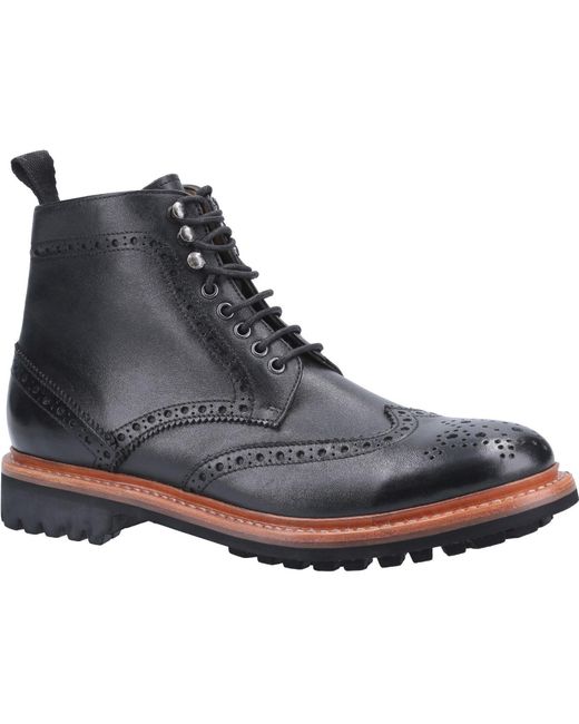 Rissington Commando Stivali Da Uomo di Cotswold in Gray da Uomo