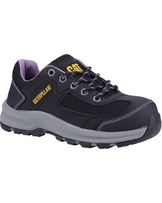 CAT Safety Blue Caterpillar Elmore Pvc/Lilac Safety Trainers