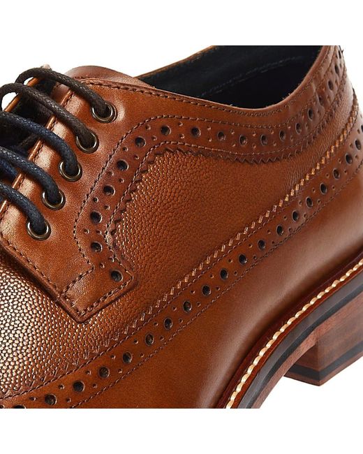 Ben Sherman Archie brogue braune schuhe in Brown für Herren