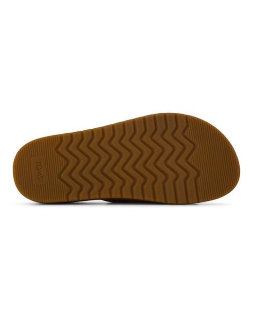 TOMS Brown Marin Textile Sugar Sandals