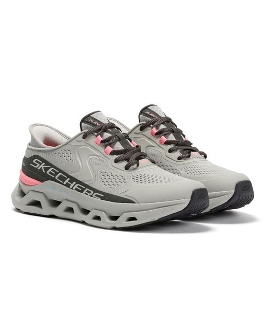 Skechers Gray Slip-Ins Glide Step Altus Mesh Trainers