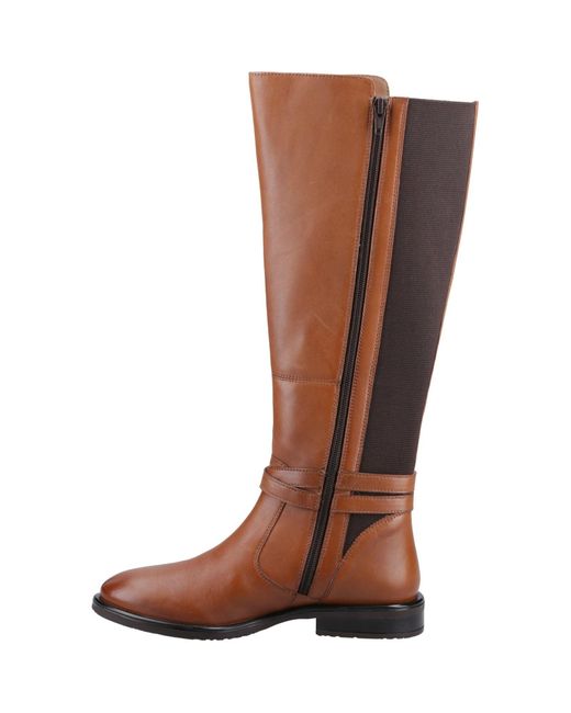 Hush Puppies Brown Victoria Leather Boots