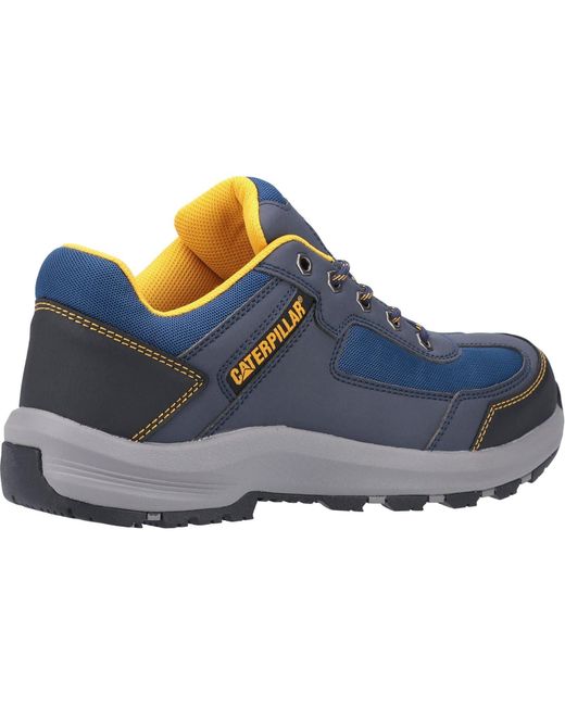 CAT Safety Blue Caterpillar Elmore Low Synthetic Safety Trainers for men