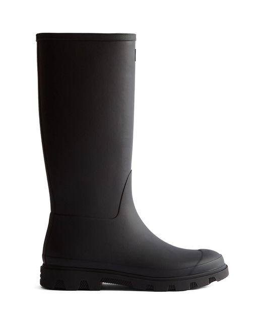 Hunter Black Downpour Tall Boot Rubber Wellington Boots for men