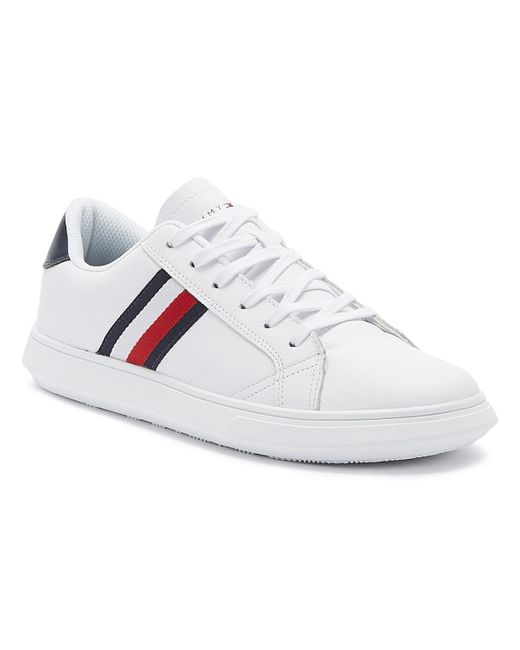 tommy hilfiger white trainers mens