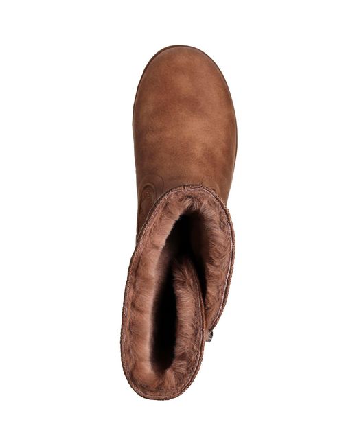 Skechers Brown Keepsakes 2.0 Morning Walks Textile Kastanienbraune Stiefel