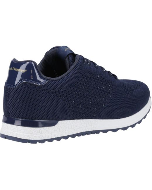 Hush Puppies Blue Katrina Textile Trainers
