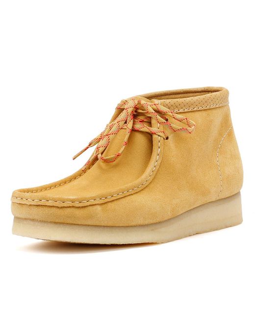 Wallabee Bottes En Daim Clarks en coloris Natural