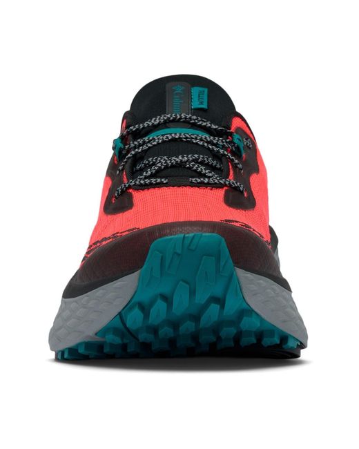 Columbia Red Konos Trillium Atr Polyester Neon Sunrise/ Chloride Hiking Shoes