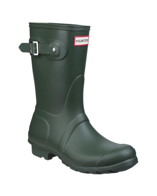 Hunter Green Matt Original Short Wellington Boots
