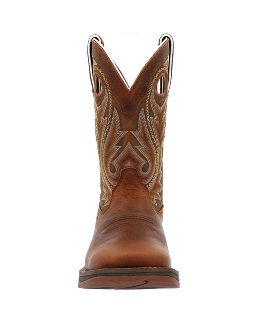 Durango Brown Rebel Leather Saddle Boots for men
