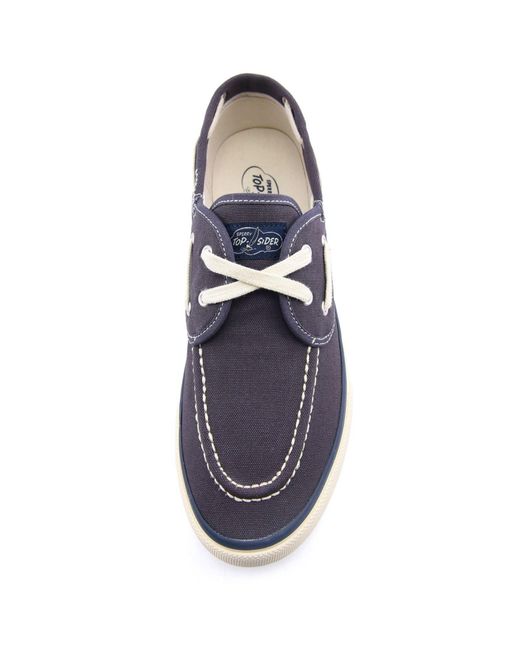 Sperry Top-Sider Blue Classical Seamate Cotton Boat Shoes for men