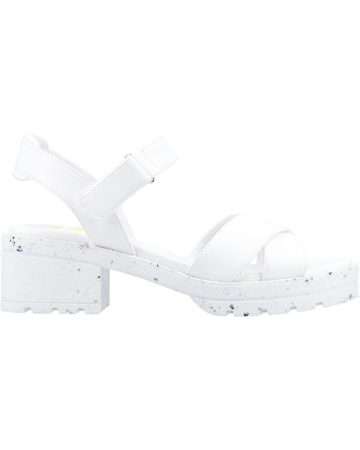 Rocket Dog White Luca Synthetic Heels