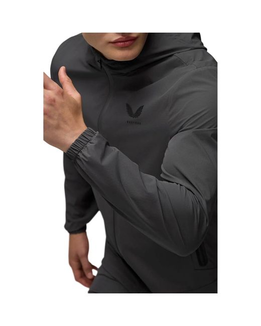 Castore Gray Lightweight Flex Jacket Track Jackets for men