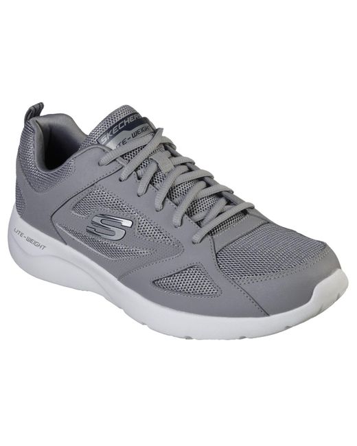 Skechers Dynamight 2.0 Mesh Grijze Sneakers in het Gray voor heren