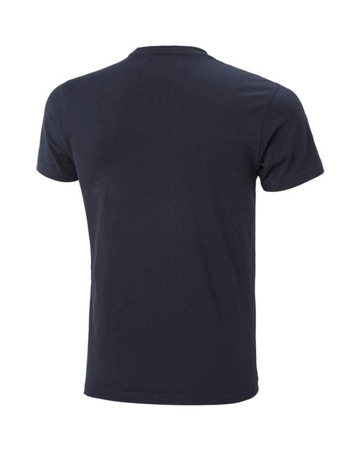 Helly Hansen Sport Blue Hh Box Cotton T-Shirt for men