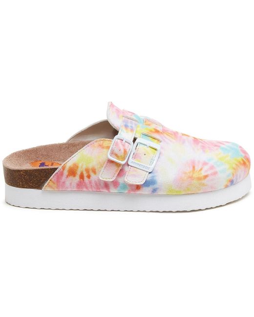 Rocket Dog Pink Abel Plus Tucker Cotton Pastel/Multi Mules
