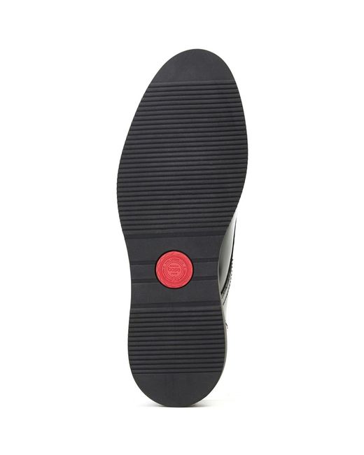 Base London Black Knight Leather Double Monk Shoes for men