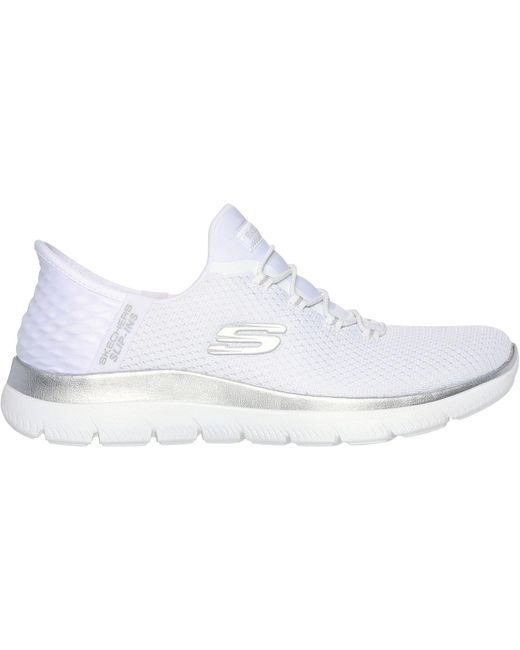 Summits Diamond Dream Calzature Da Ginnastica Bianche/Argento Da Donna di Skechers in Blue