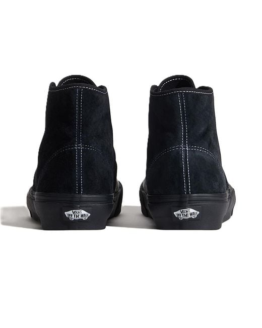 Vans Black Authentic Hi 2.0 Pig Suede Trainers
