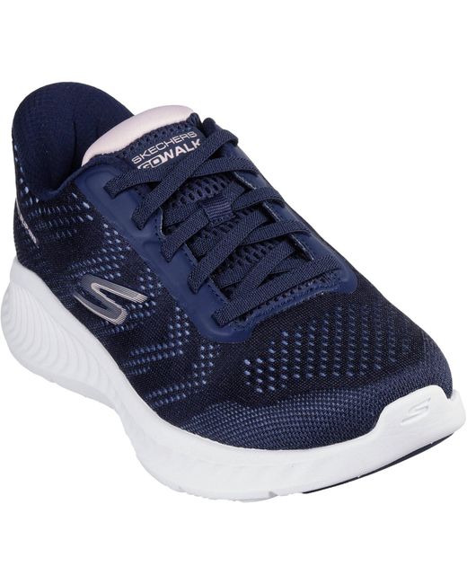 Skechers Blue Go Walk Now Khloe Textile Sneaker