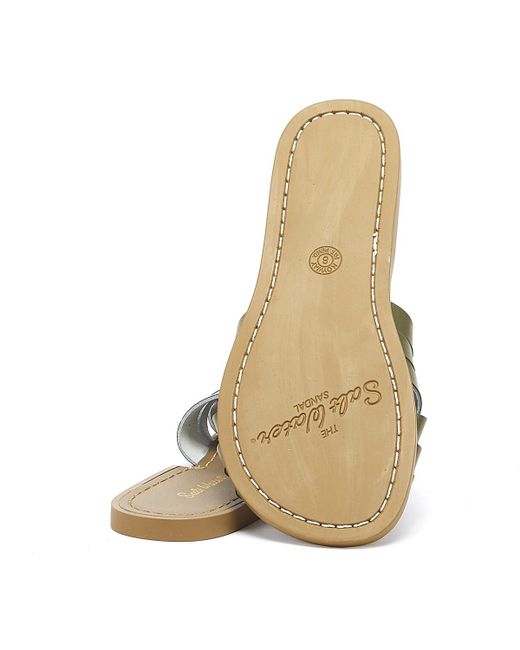 olive green slide sandals