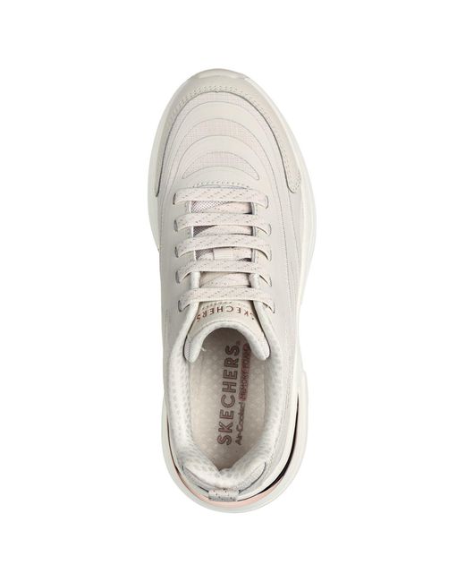 Skechers White Hazel Step N Flow Synthetische Natur Sneakers