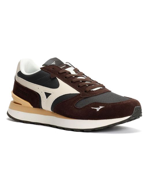 Mizuno Brown Rb87 Wildleder Sneakers