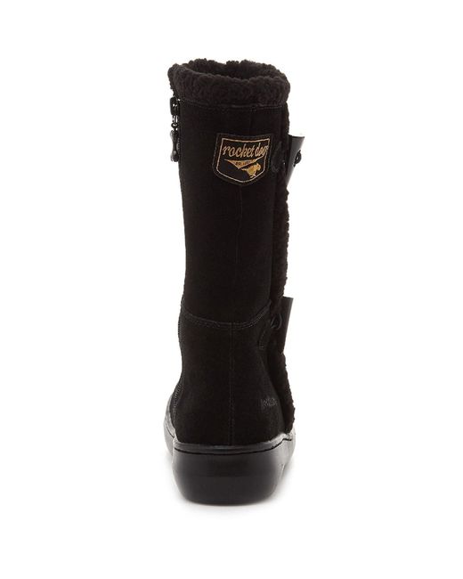 Rocket Dog Black Slope Suede Boots