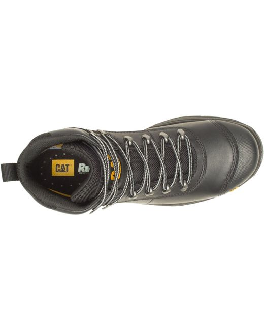CAT Safety Gray Caterpillar Pneumatic 2.0 Leather Safety Boots
