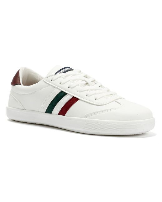 Lambretta White Vulkan Italian Trainers for men