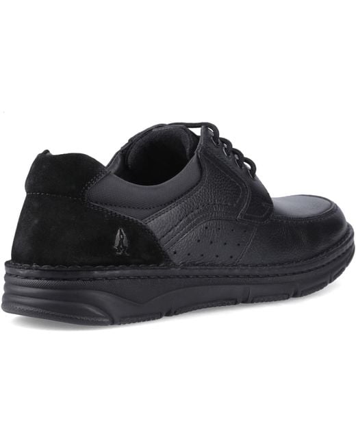Hush Puppies Black Franklin Lace Up Shoe Leather Loafers for men