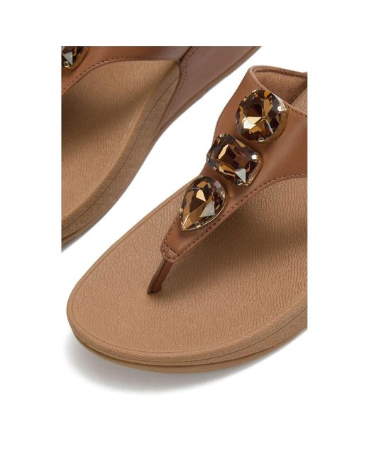 Fitflop Brown Lulu Ultra-Jewel Tp Sandal