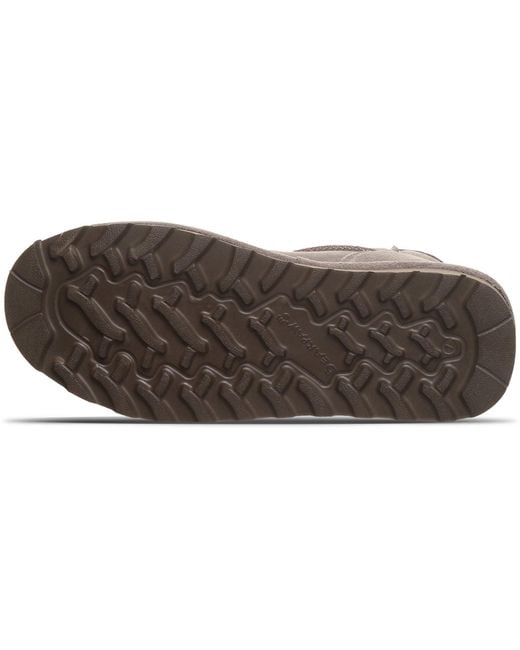 BEARPAW Brown Shorty Suede Morel Winter Ankle Boots