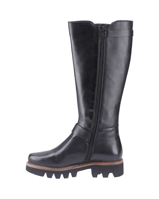 Pod Black Aleena Leather/Textile Boots
