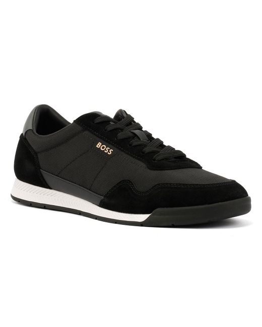 HUGO Titanium Turnschuhe in Black für Herren