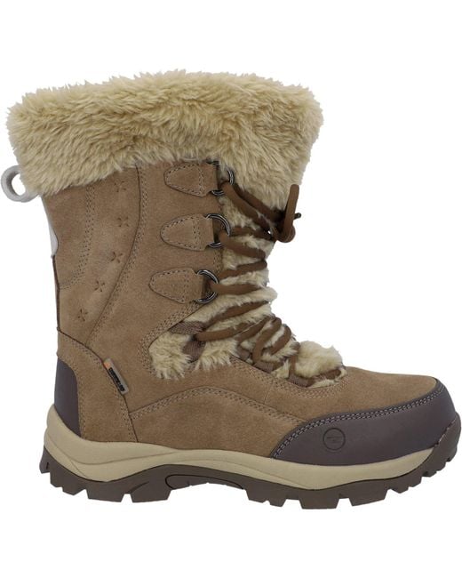 Hi-tec Brown Mortiz 200 Wanderschuhe Aus Hellem Braunem Leder
