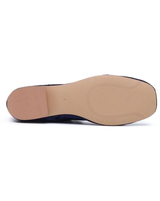 Hush Puppies Blue Pasha Velvet Flats